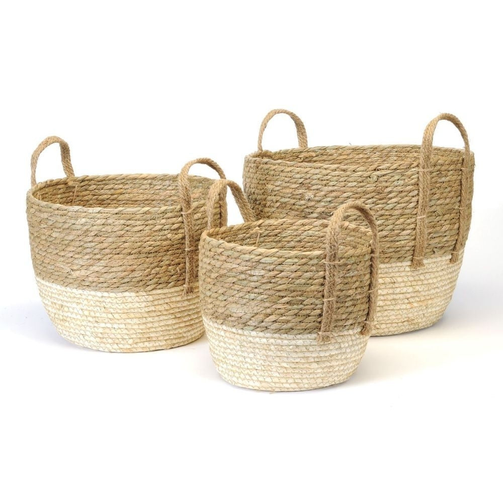 Cylinder Straw Baskets – Carman Florists