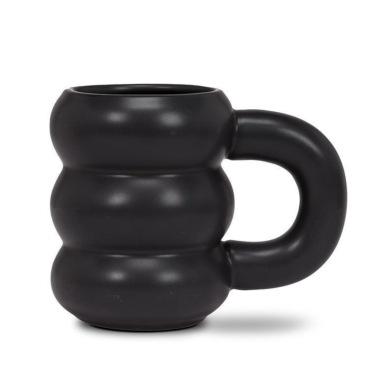 Matte Black Bubble Mug