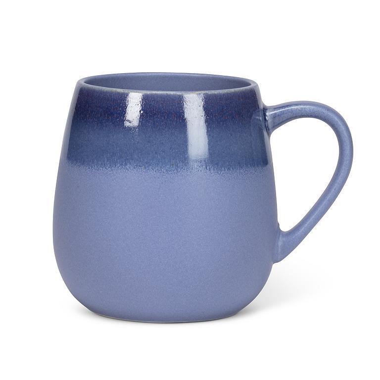 Denim Blue Ombre Glazed Belly Mug