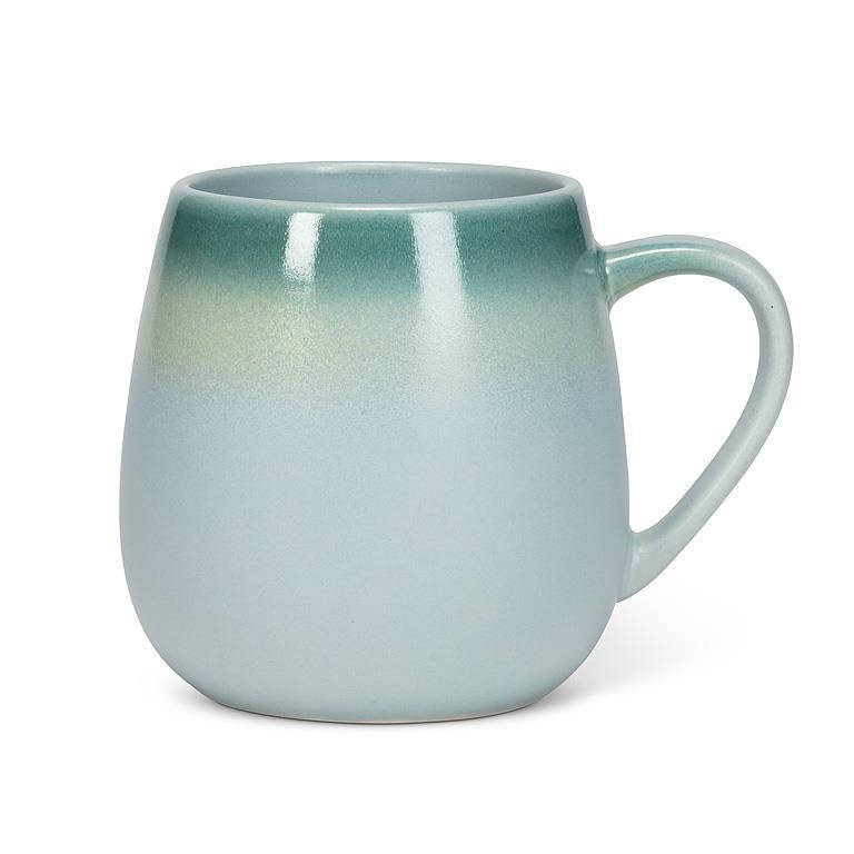 Green Ombre Glaze Belly Mug