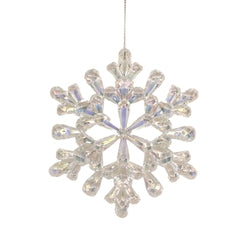 Clear Iridescent Star Ornament