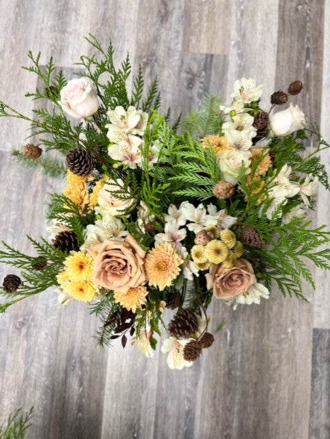 Toffee Neutral Grab and Go Bouquet