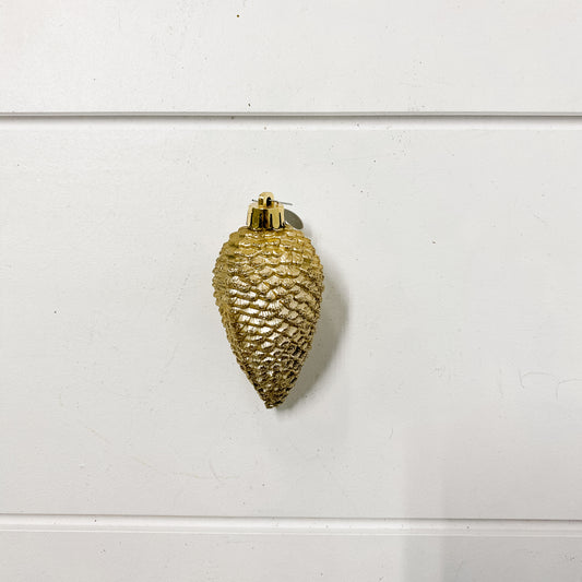 Gold Pine Cone Ornament