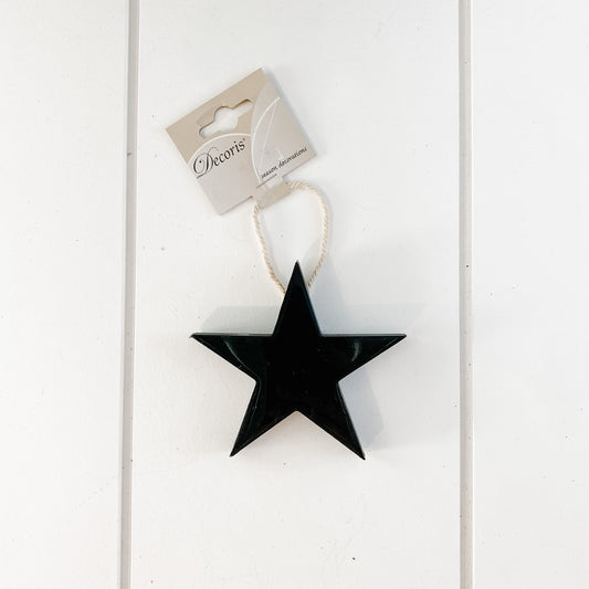 Black Star Ornament