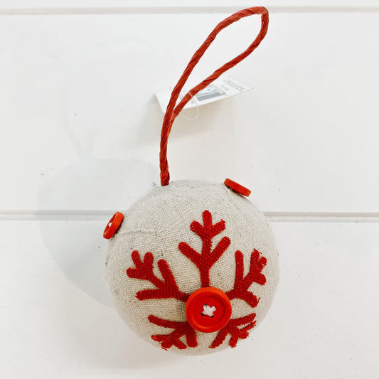 Button Snowflake Ornament