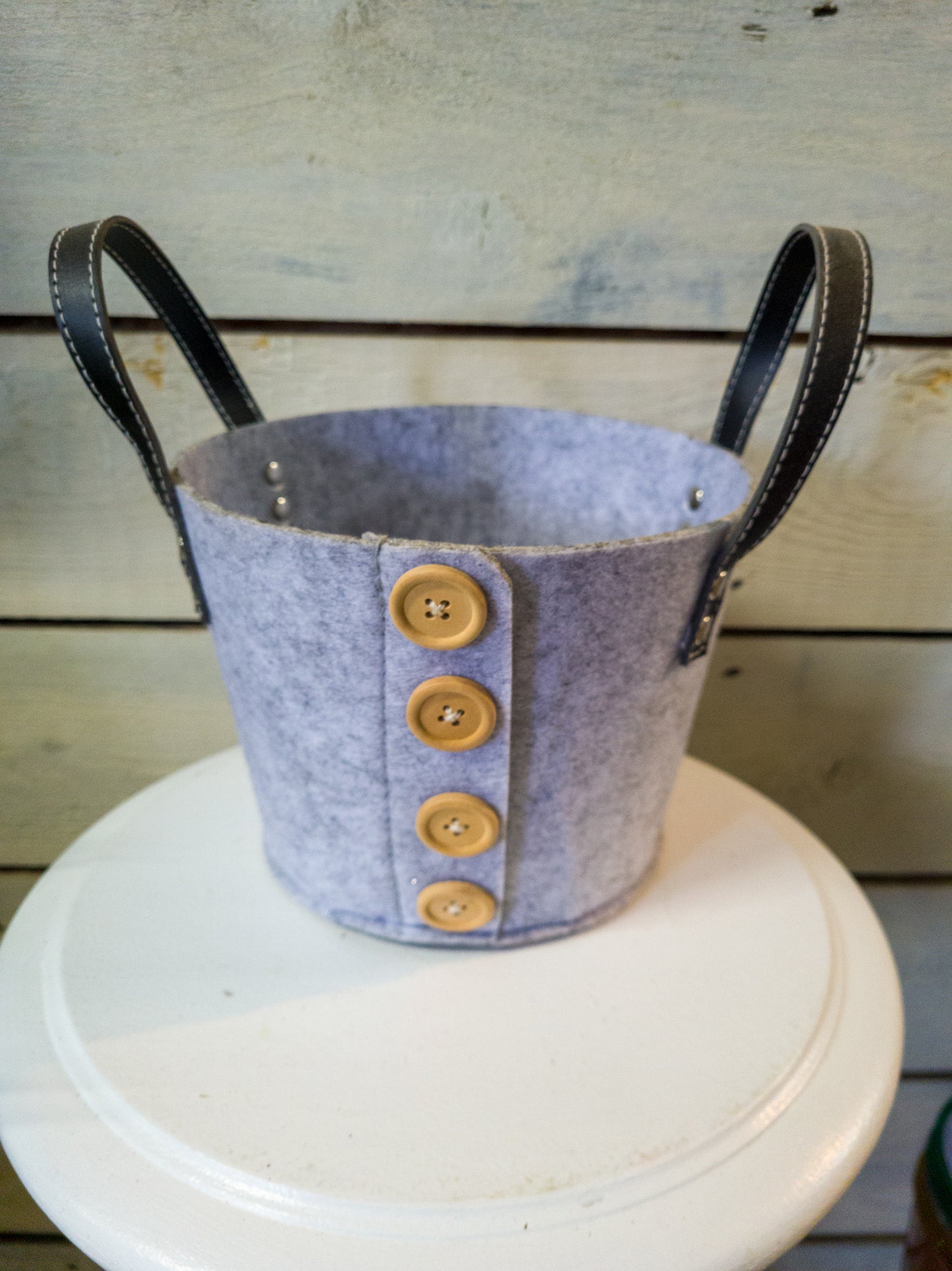 Felt Button Pot